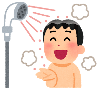 シャワーを浴びる Prendre une douche