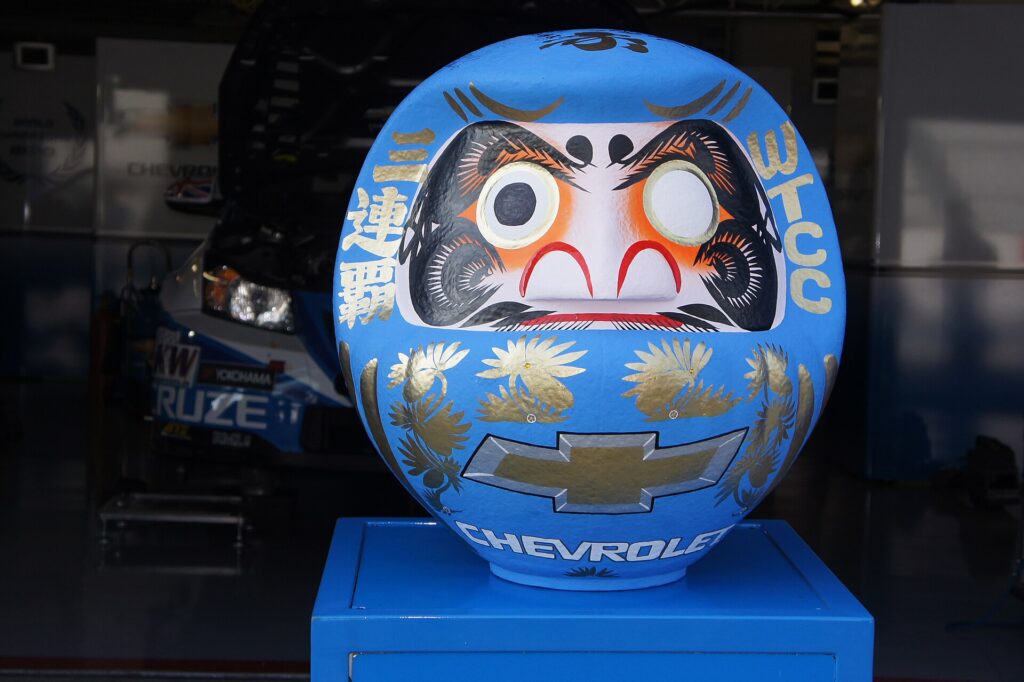 Daruma de l'équipe Chevrolet lors de la manche japonaise du championnat WTCC