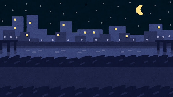 夜景 Paysage nocturne, vue nocturne