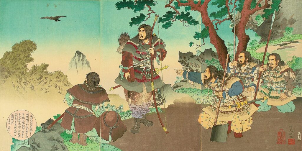 L'empereur Jinmu, par Ginko Adachi (1891)