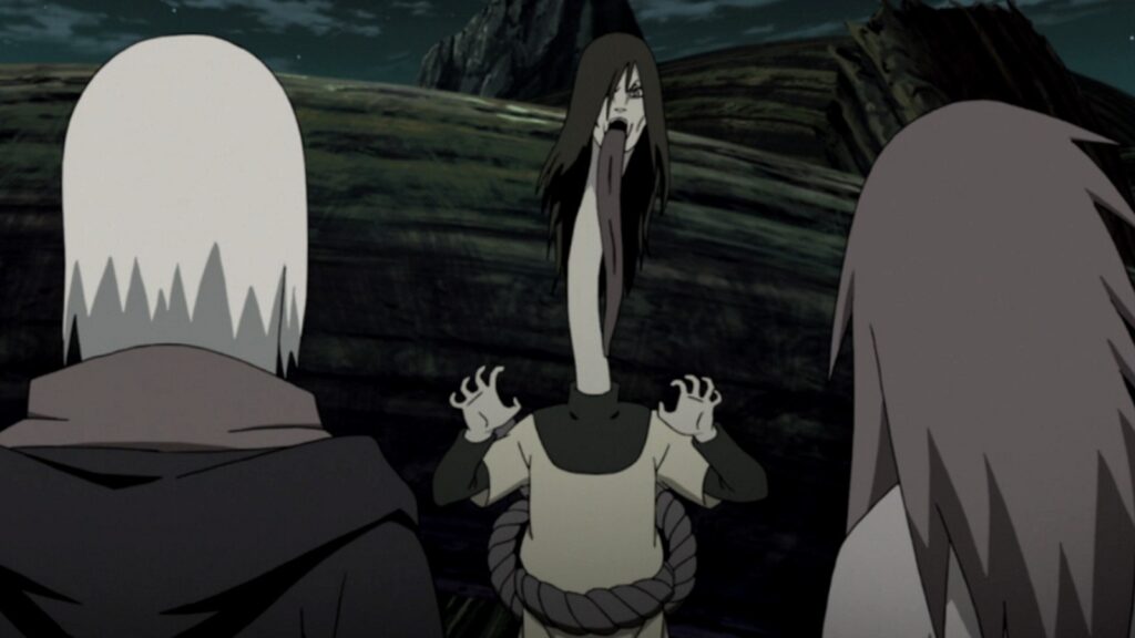 Orochimaru étend son cou
