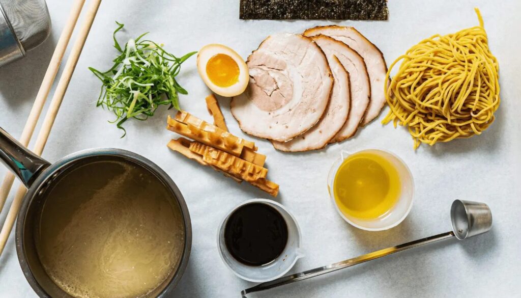 Ingrédients pour ramen